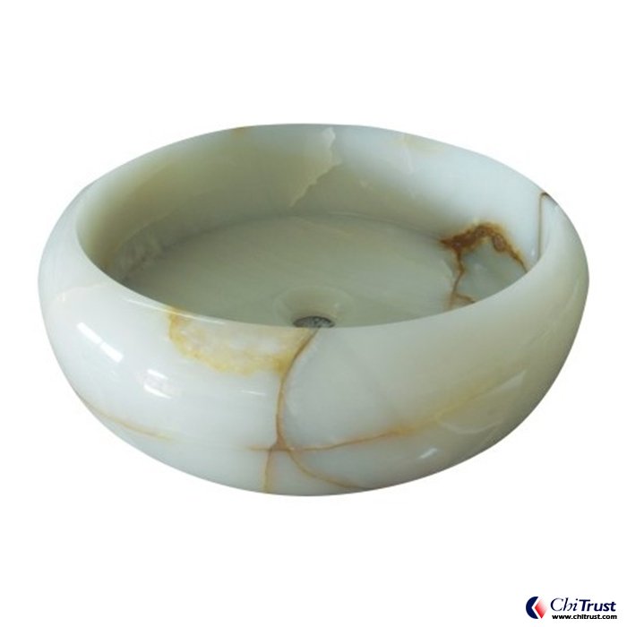 Imported white jade basin CT011